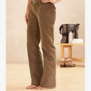 COPY - New Athleta Corduroy pants size 2 brown tan western Bootcut cargo dipper